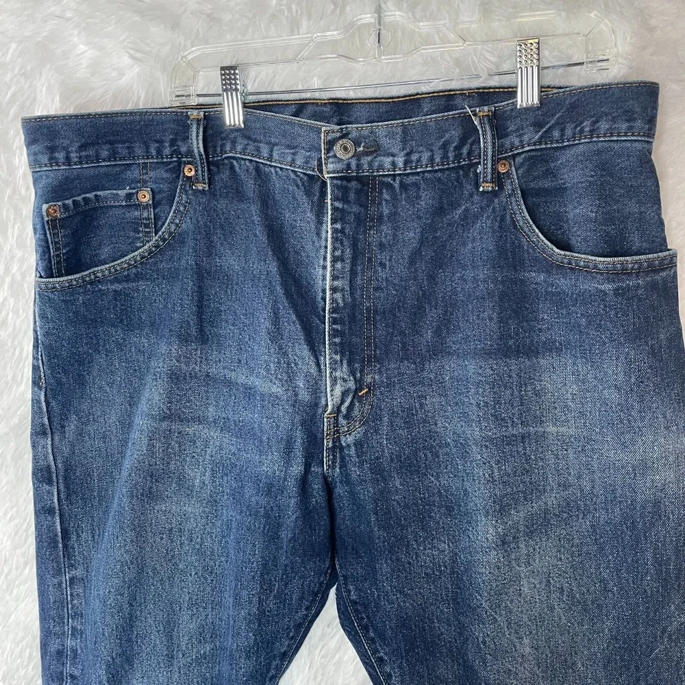 Levis 517 Mens Blue Denim Jeans 40x30 Straight Plus Size Classic Minimalist
